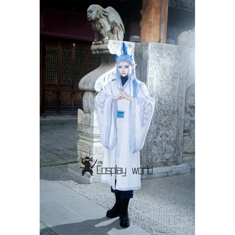 

Nezha Ao bing Cosplay Costume Chinese Traditional Hanfu Headwear Halloween Party Outfit