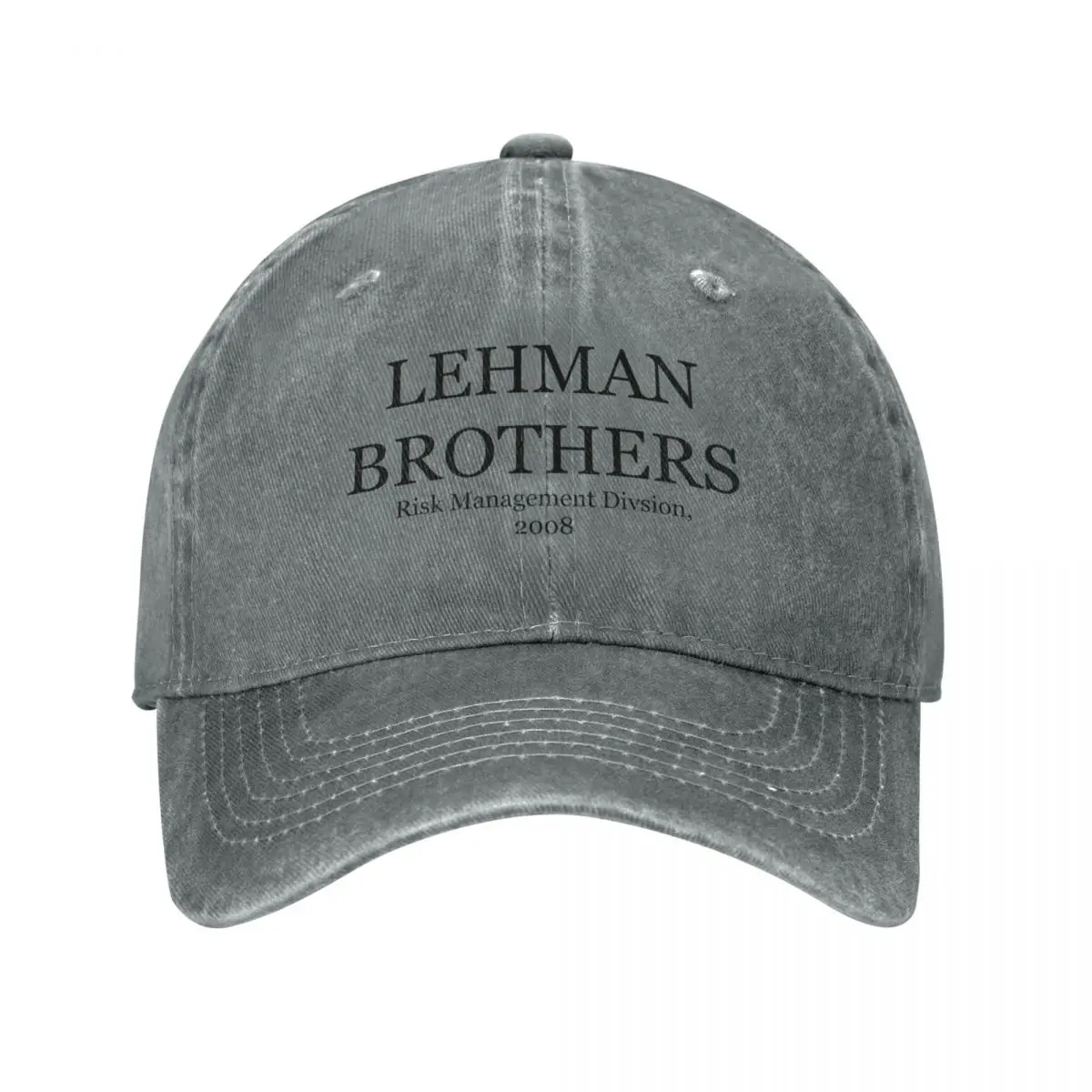 

Lehman Brothers Risk Management Department 2008 Trucker Hats Merch Distressed Washed Dad Hat Casquette For Men Women Adjustable