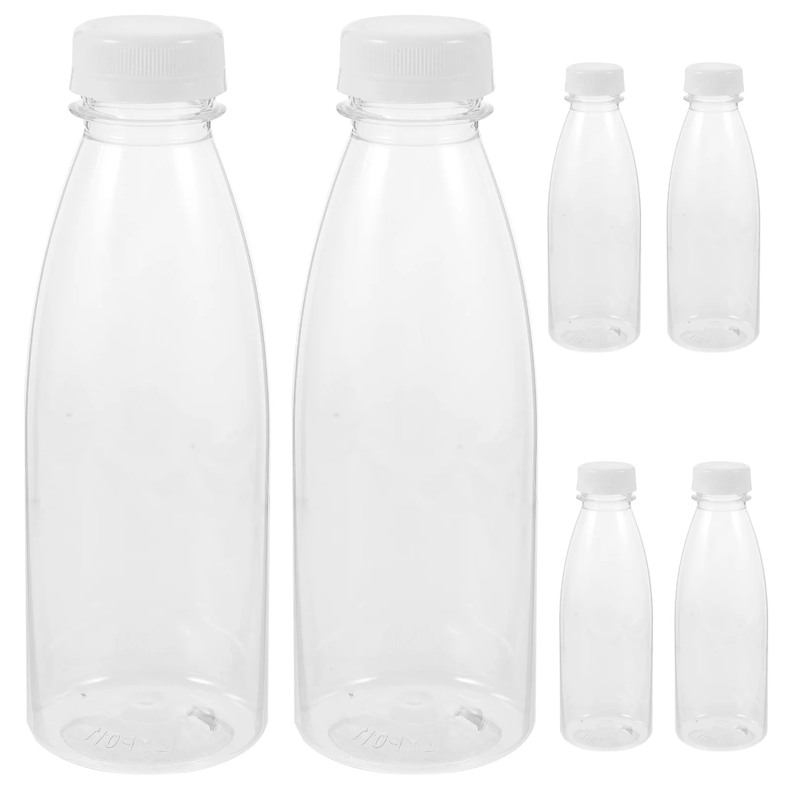 

6 PCS Water Jars with Lids Pitcher Sports Bottle Juice Disposable Storage Favor Waterbottle