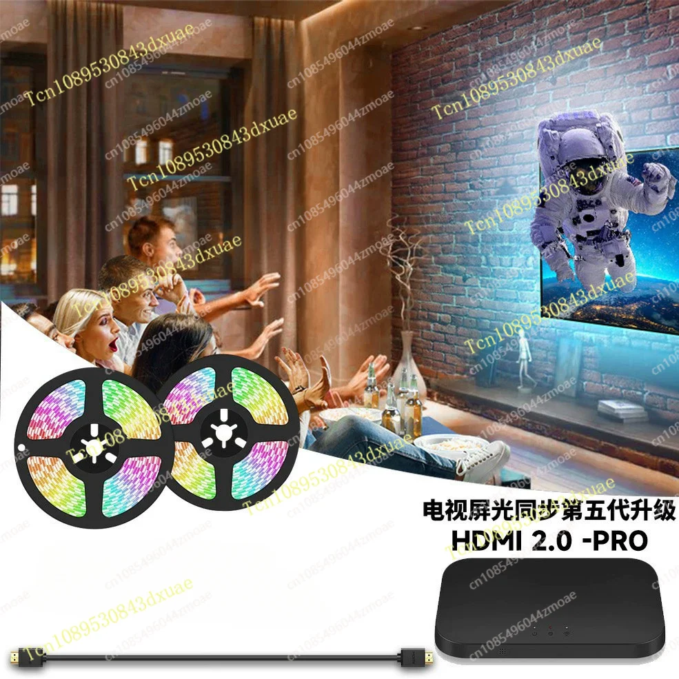 for 91-120inch TV PC Gaming HDMI 2.0 Work with Alexa Google Assistant App Control NEO HDMI Sync Box with LED TV Backlight