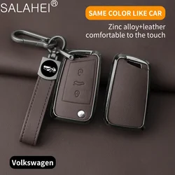 Car Key Case Cover Shell For VW Volkswagen Golf 7 MK7 Tiguan MK2 For SEAT Ateca Leon FR 2 Ibiza For Skoda Octavia Accessories