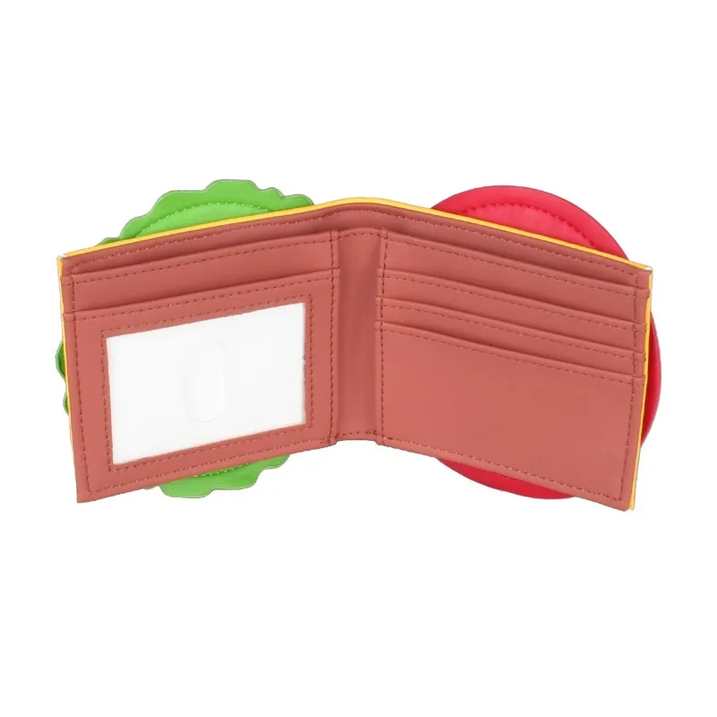 High-Quality 3D Burger Foldable Wallet Fashion Individual Card Holder ID Seat Stylish Compact Money Clip