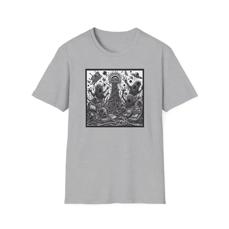 Weirdcore Digital Alien T Shirt Weird Trippy Grunge Punk