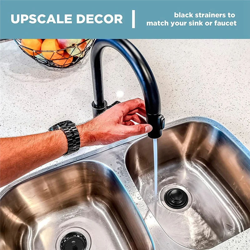 Tappo per lavello da cucina in 3 pezzi tappo per smaltimento rifiuti, filtro universale Anti-intasamento per lavello da cucina in acciaio inossidabile