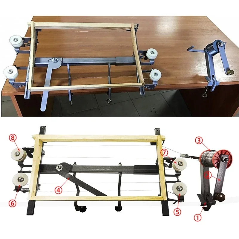 Easy Operation Beehive Frame Wire Assemble Tool, Langstroth Dadant Frame, Wiring Board Assemble, Wire Tensioner Table System