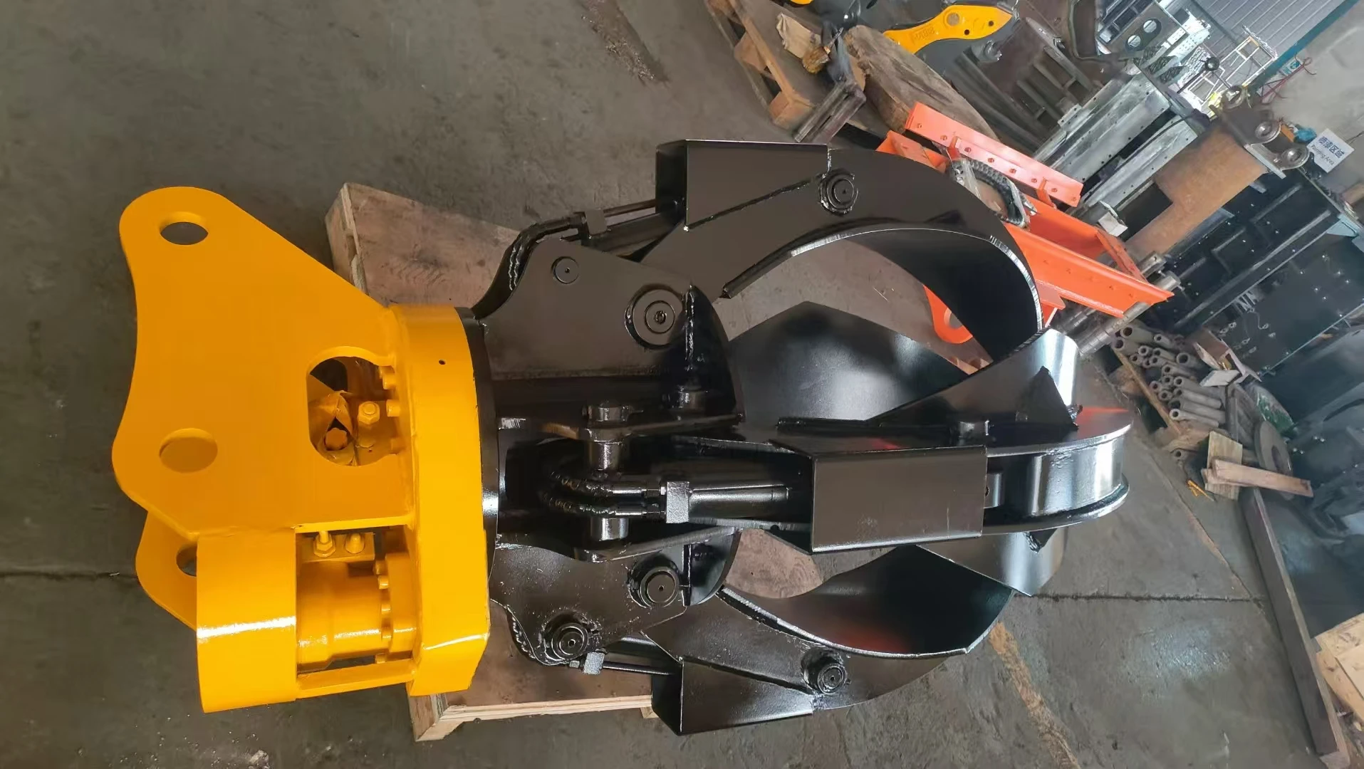 HOPE Durable Wood Log Hydraulic Rotating Excavator Grapple for 5-32 Ton Machines with 2500MM Jaw Opening and Motor - view 5