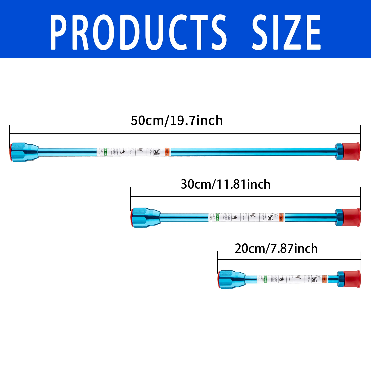 Airless Paint Sprayer Extension Rod 20/30/50cm Aluminum Paint Gun Extension Pole Painting Tools Accessories