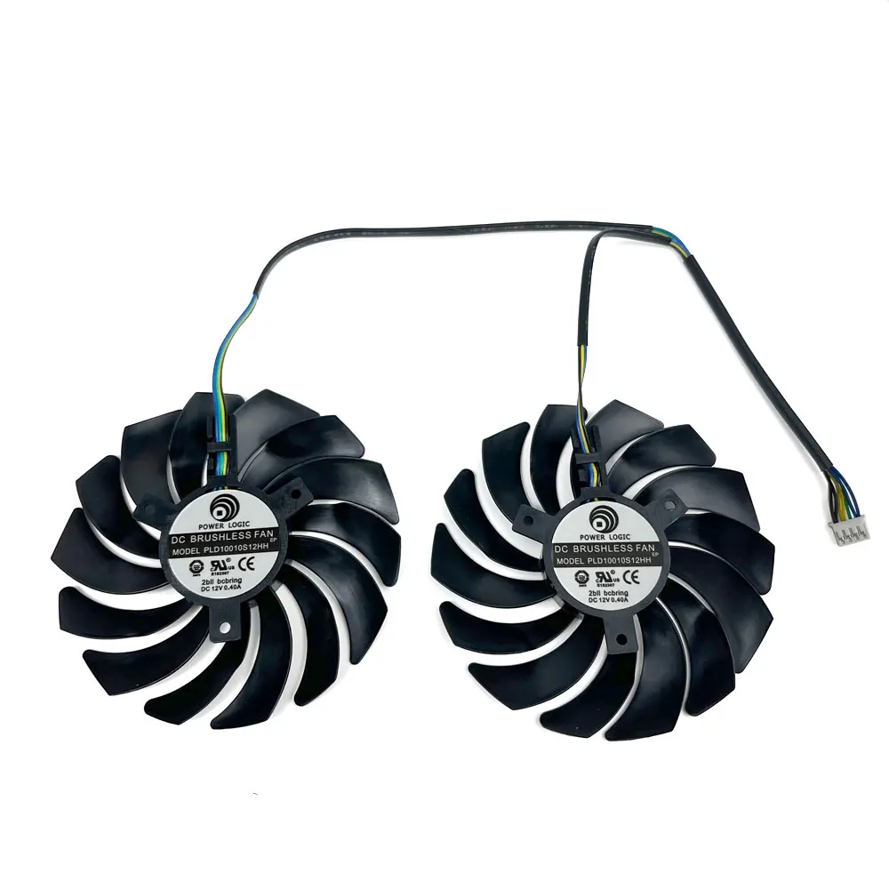 Ventilador de placa gráfica, 95mm, PLD10010S12HH, RX 580, AMD Radeon RX 580, 580, 570, RX 480, RX 470, Novo