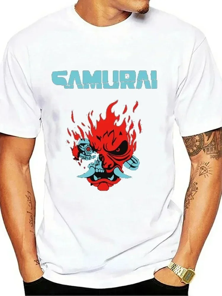 Classic Intage Samurai Retro Japanese Gaming 2077 Art Game T Shirt Harajuku Tees New Low Price Round Neck Men Tee Shirt