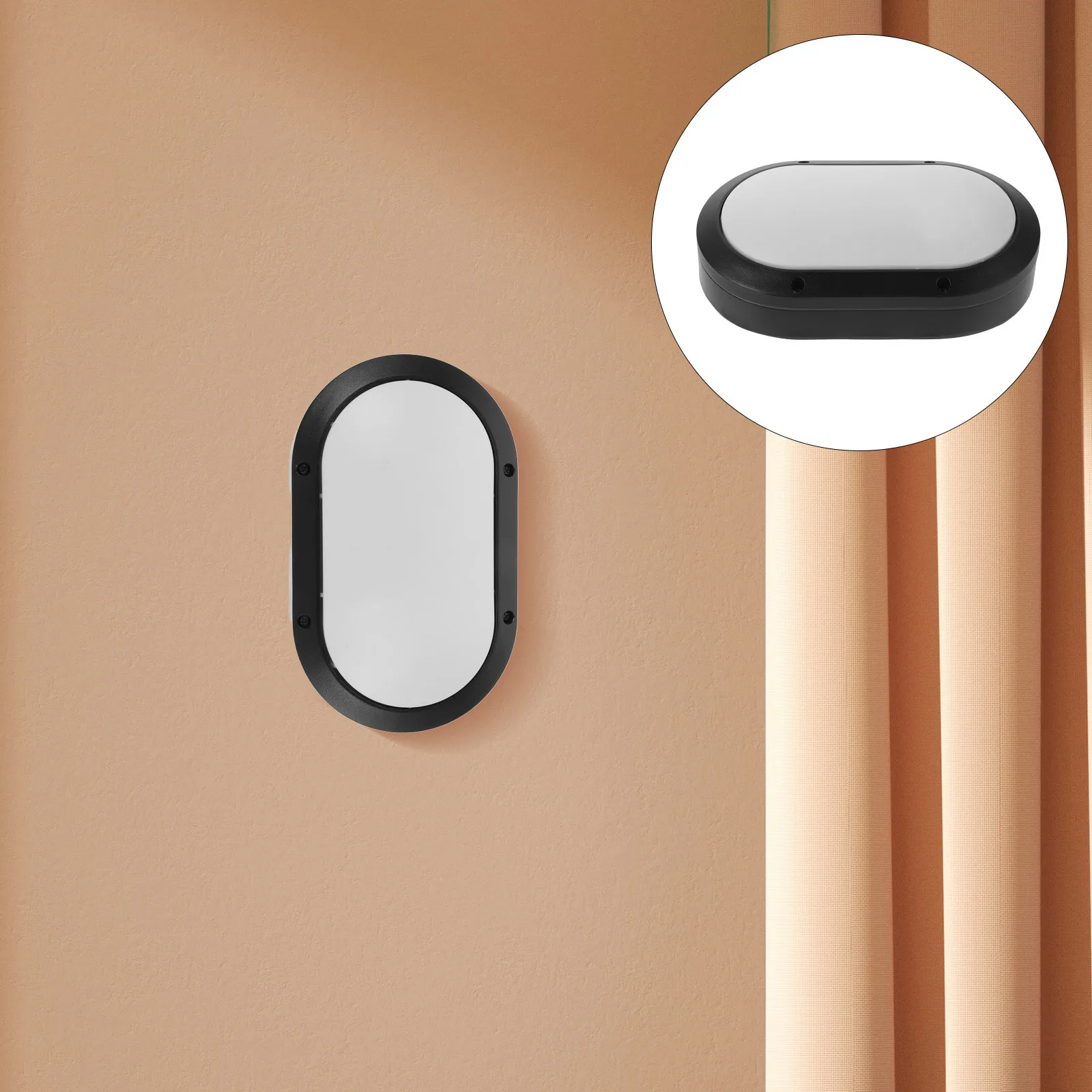 

Водонепроницаемый взрывозащищенный настенный светильник E27, светодиодный современный овальный абажур для фабричного хранения холода, домашний внешний декор