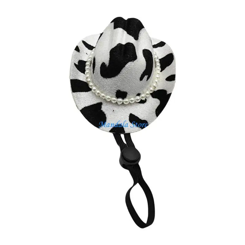

U2JC Pet Costume for Dog Cats Cowboy Costume Fun Cowboy Headwear Halloween