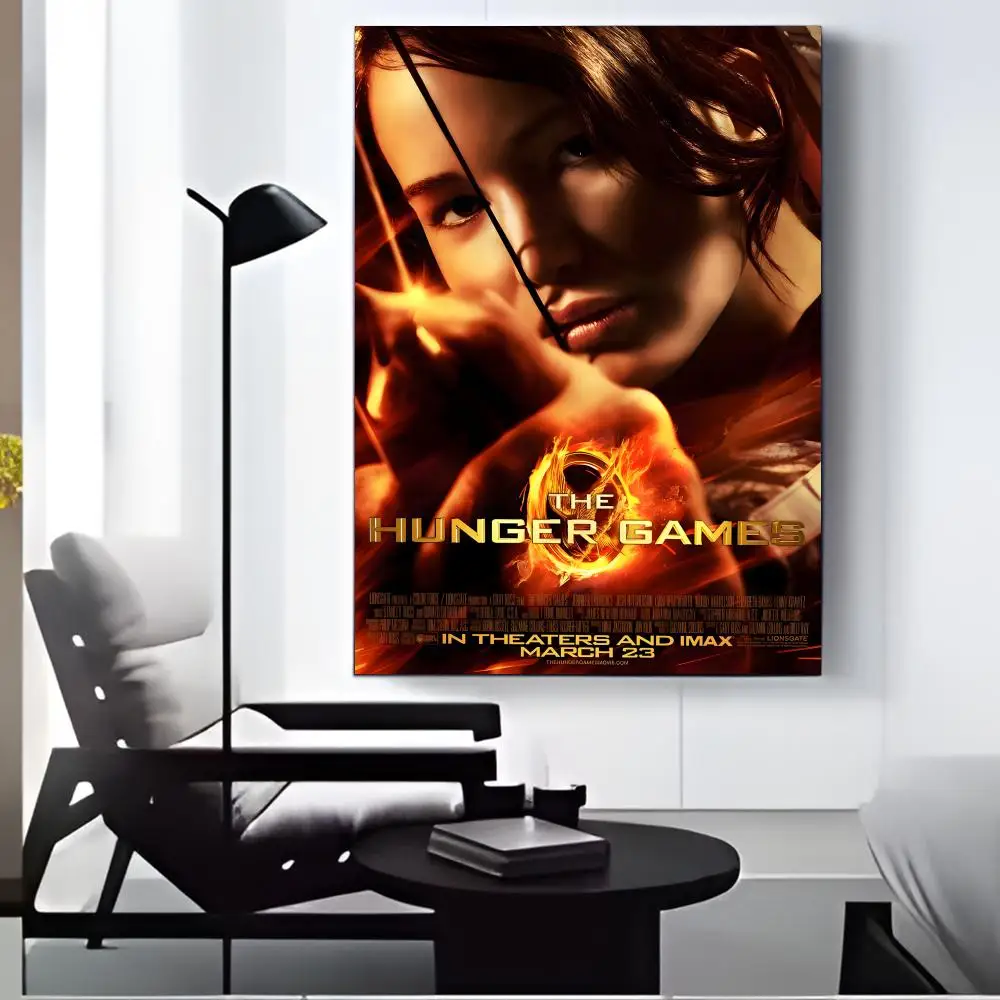 حار T-ألعاب الجوع فيلم اللوحة الخط قماش HD ملصق جدار الفن الداخلي المدخل ديكور المنزل هدايا العيد