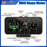 MH GPS Speedometer Off Road Accessories Car Head Up Display Overspeed Alarm M60 Digital Speed Slope Meter Compass Inclinometer