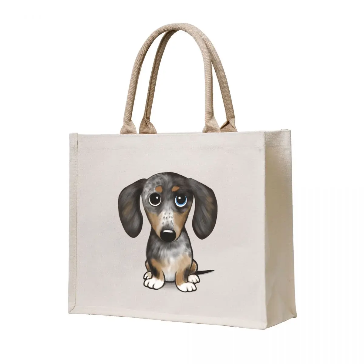 

Merle Dapple Dachshund Cute Wiener Dog Tote Bag bags for women tote bag men's Lady bag