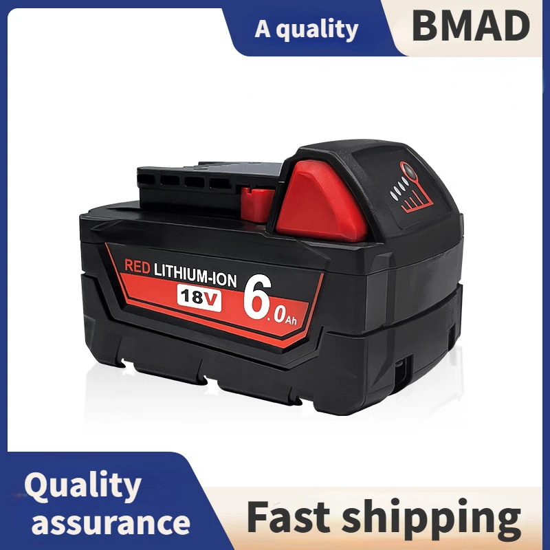 

M18 18V 6000mAh High-capacity Polymer Lithium Battery Can Replace Milwaukee Battery Suitable for Drill Tool Series
