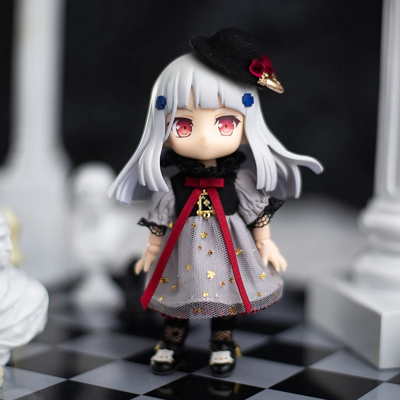 Set di vestiti per bambole OB11 Set di cappelli in maglia di mago nero carino Set di accessori per bambole per OB11 GSC YMY P9 1/2 bjd Doll