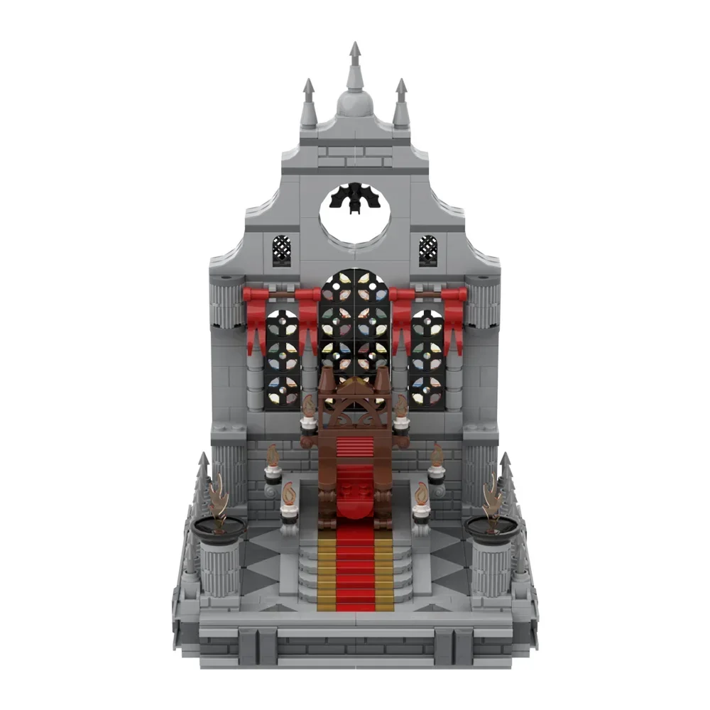 

MOC The Rings Model Sarumans Throne Building Blocks Movie Strahds Throne Room Bricks DIY Assembled collect Toy Children Gift