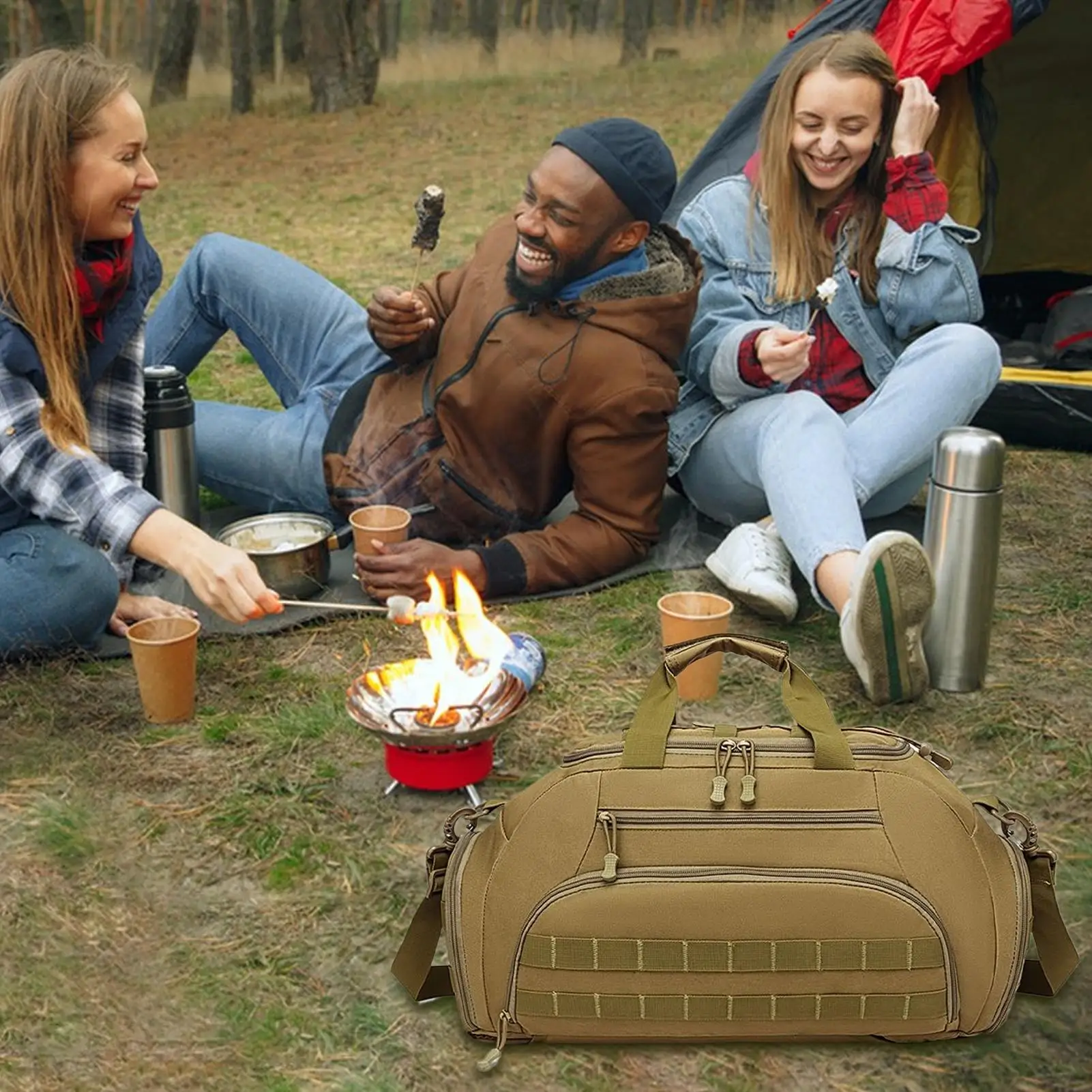 

Спортивная сумка-рюкзак, портативная, водонепроницаемая, трансформируемая, большая, для тренировок, путешествий, походов, кемпинга и пешего туризма