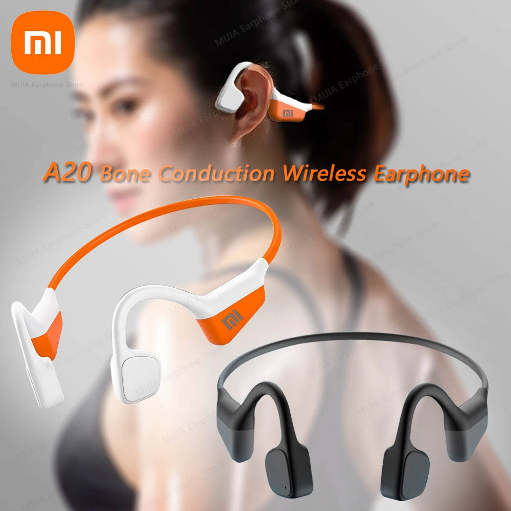 

XIAOMI A20 Bone Conduction Earphone Wireless Neckband Bluetooth5.3 Headphone Touch Control Sport Waterproof Headset With Mic