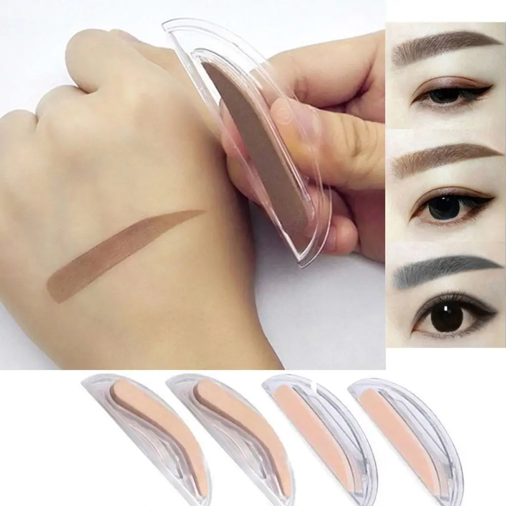 Tools Easy Quick Make Up Eyebrow Powder Stamper Eyebrow Template Seal Eyebrow Stamp Sponge Stencil Brow Powder Print Tool