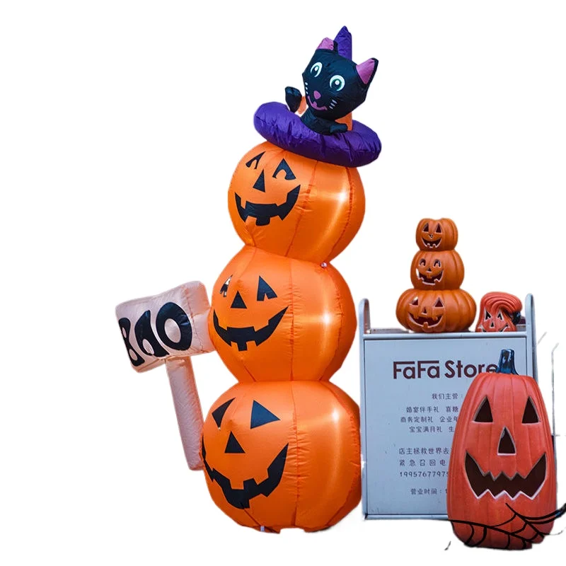 

Halloween large inflatable air model balloon, children's non-toxic luminous pumpkin lantern shopping mall