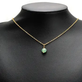 10個不鏽鋼天然石吊飾飾品,適用於DIY耳環製作、手鍊手工藝品等。 8 最佳銷售 寶石飾品 - №8