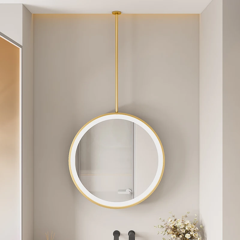 Round Large Decorative Mirrors Mirror Wall Sticker Bathroom Mirror Modern Liquidation House Light Interior Decor Home Decoration