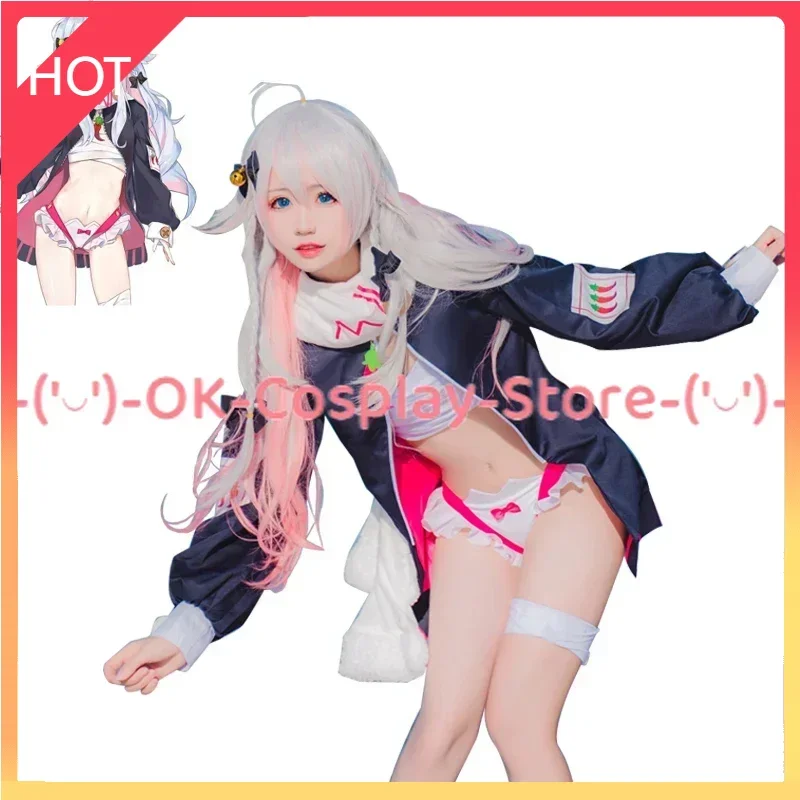 Anime YouTuber VTuber Kagura Nana Cosplay Traje para Mulheres, Sexy Maid Uniformes, Fofos de Halloween, Natal, Custom Made