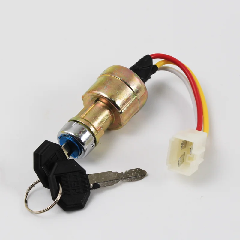 For ignition start switch JK411 three-wire start key four-wire with preheating suitable for Heli Hangcha high quality forklift