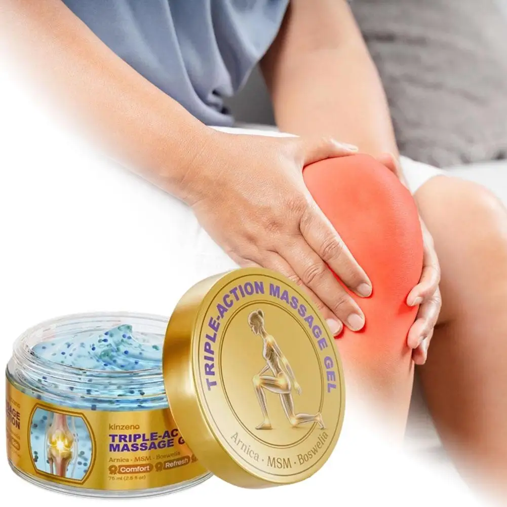 75ml Soothing Massage Gel Cream Lightweight Triple‑Action Cooling Gel for Daily Body Care Refreshing Non-greasy For Women & Men view 5