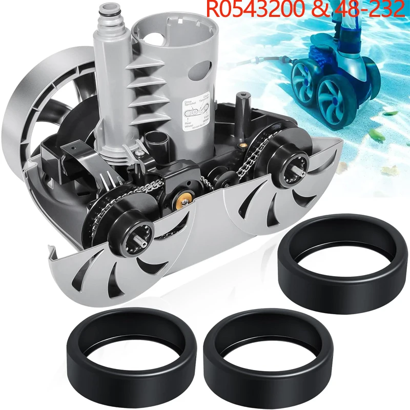 Rebuild Tune Up Gearbox Assembly & Tires Kit (R0543200 & 48-232) For Polaris 3900 P39 Sport Robotic Swimming Pool Cleaner Vacumm