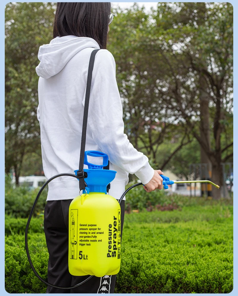 농업용 고효율 플라스틱 전기 배낭, 농가 물 펌프, 수동 농가 정원 전기 분무기, 5L
