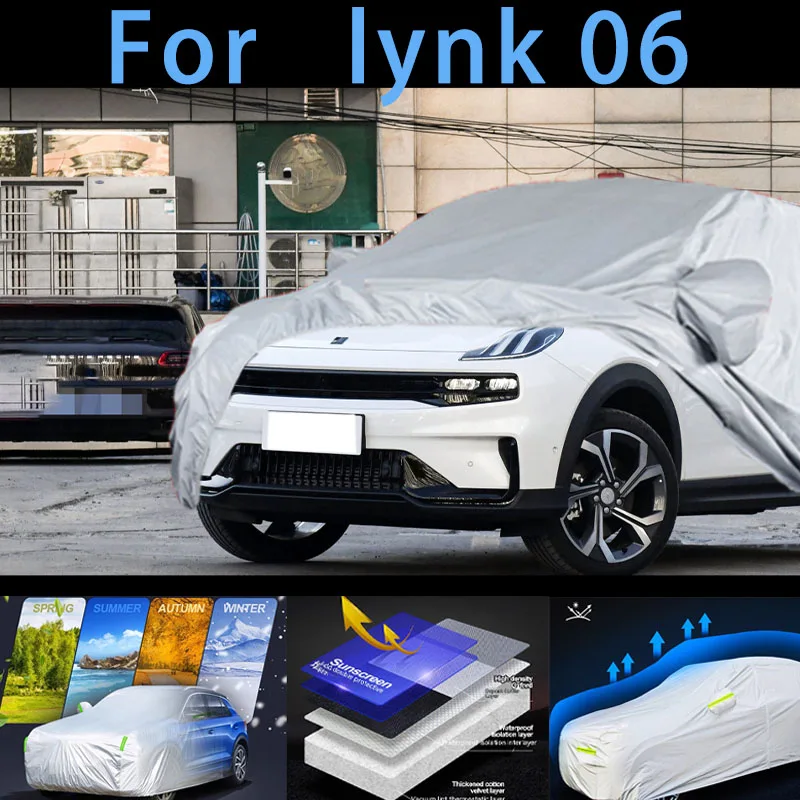 

For lynk 06 Outdoor Protection Full Car Covers Snow Cover Sunshade Waterproof Dustproof Exterior Car cover protection