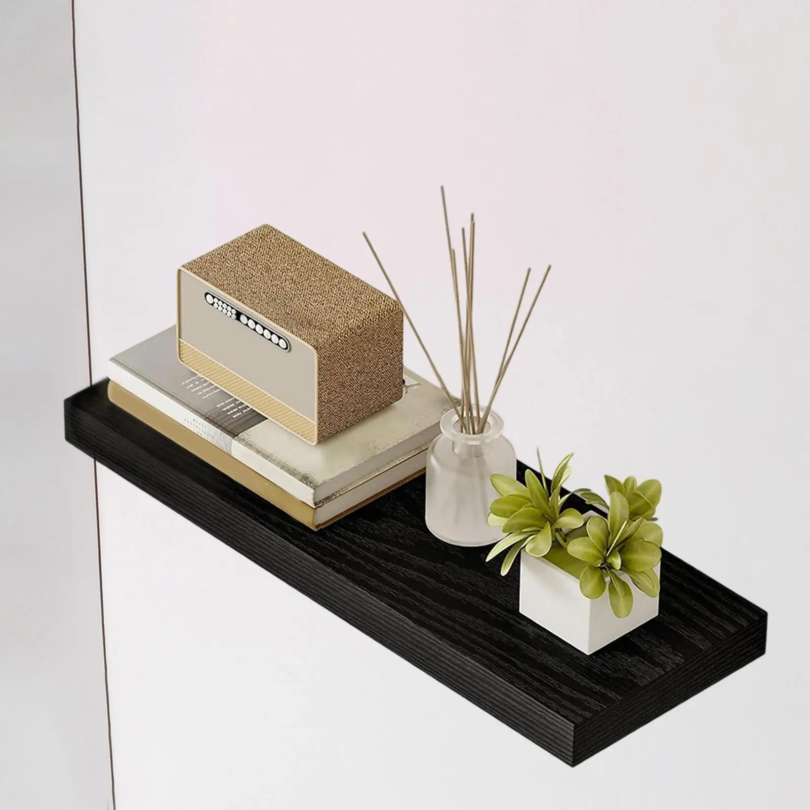 Solid Wooden Floating Shelf for Wall Wall Mounted Wood Shelf, Multipurpose Decorative Storage Display Stand For Home Living Room