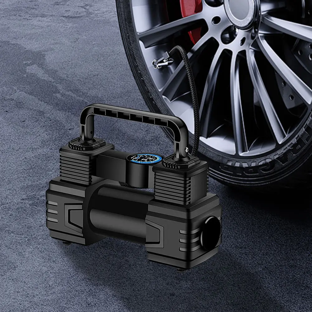 Car Tire Pump Portable Auto Air Pump Digital Display 12V Electric Car Tire Inflator Up To 150 PSI Vacuum Tire Pump for Auto