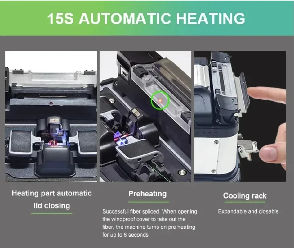 SIGANL FIRE-Optical Fiber Fusion Splicer Machine, Original, SM & MM, OPM 5S Splicing Machine, 6 Motors, AI-20, AI-30