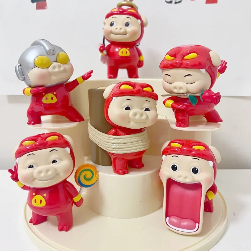 

Miniso Cute Pig Blind Box Classic Ggbond Blind Box Handmade Male God Peripheral Desktop Ornament Gift Male God Cartoon Festival