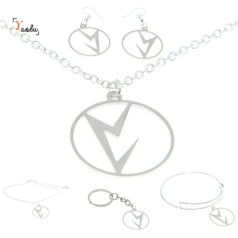 Vril Jewelry Set Maria Orsic Emblem Amulet Talisman Stainless Steel Charm Necklace