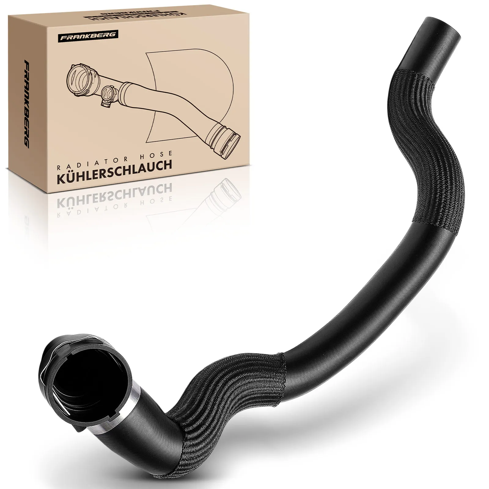 Frankberg 1x radiateurslang voor Volvo V70 III 135 2.0L 2.5L 2007-2015 053431 31261409 51933 31319754 32249282