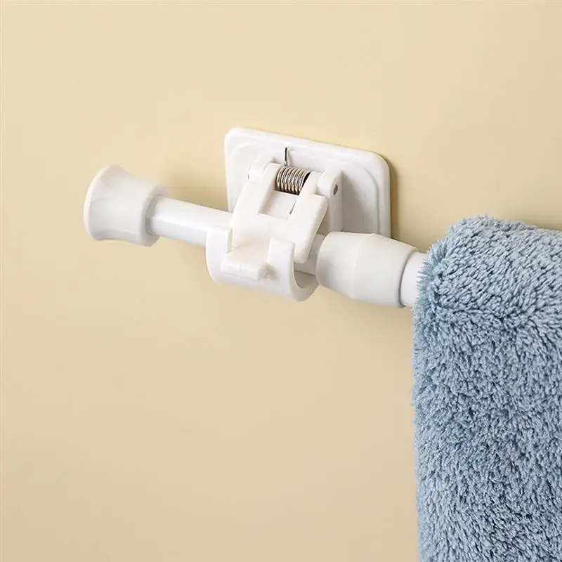 30-110cm Adjustable Metal Curtain Rod Spring Loaded Extendable Telescopic Poles for Bathroom Bar Shower No Drilling JJ1079