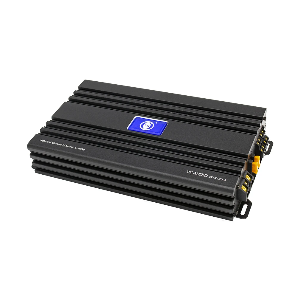 New Product 12V Car Music Amplifier 4 Channel Car Audio Amplifier Full Frequency Class AB Amplifier for Car
