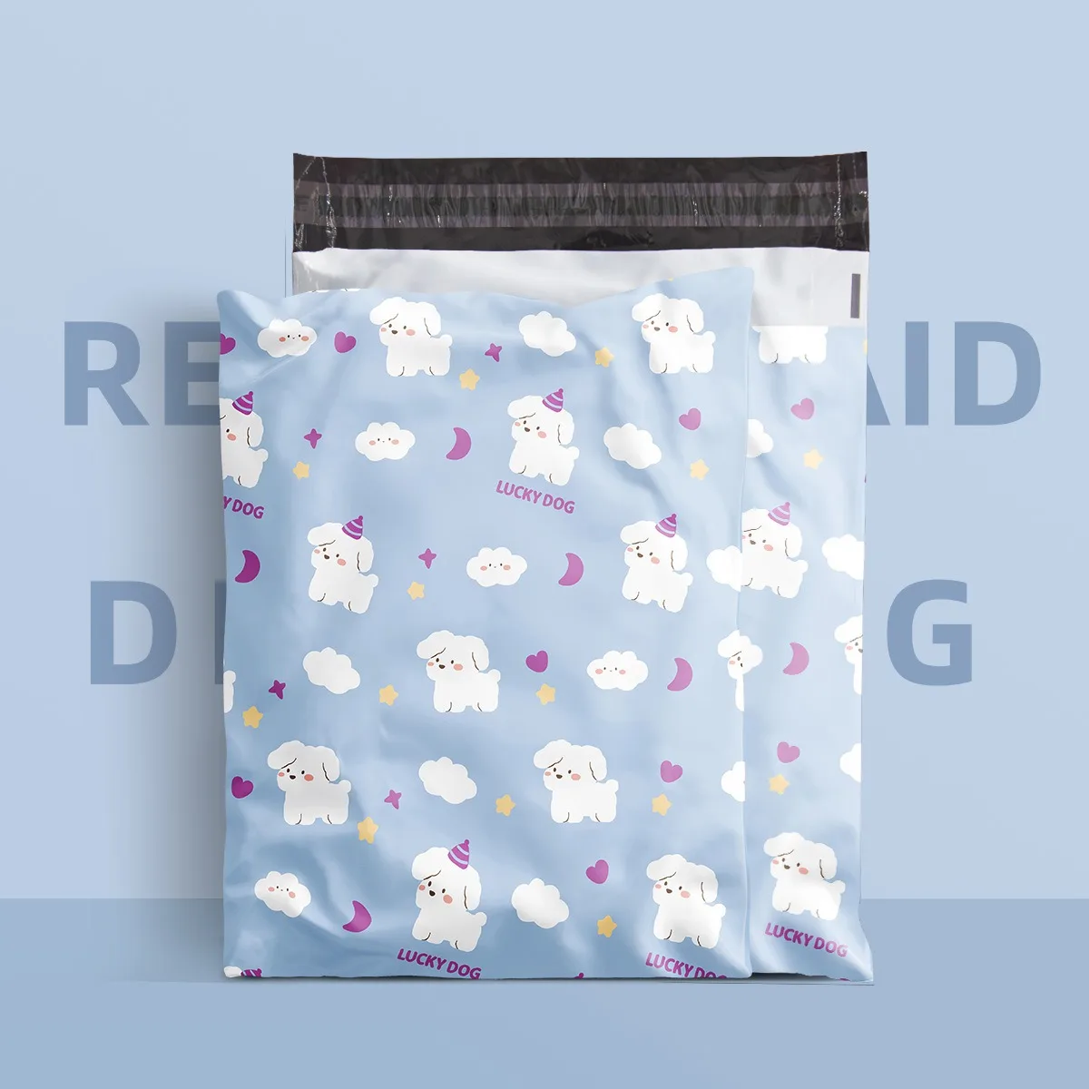 PE Plastic Self-Seal Mailbag，50PCS Thicken Shipping Bags, Cute Cartoon Poly Envelope, Panda Postal Courier Bags