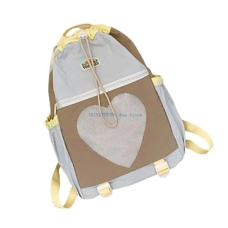 340D Unique Patchwork Travel Backpacks for Women Spacious Daypack Outdoor Activity