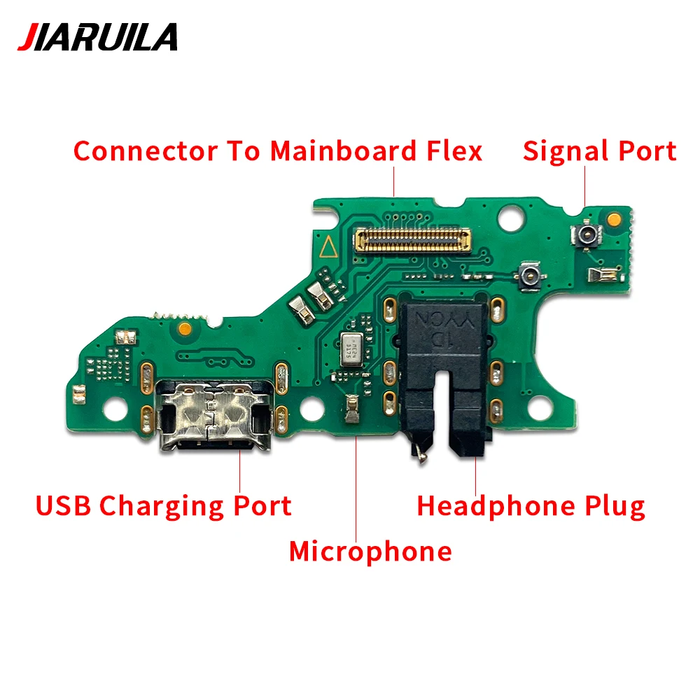 USB Dock Connector Charging Port Flex Cable For Huawei Nova Y60 Y70 Y90 Y9A Charger Board With Mic Microphone Module