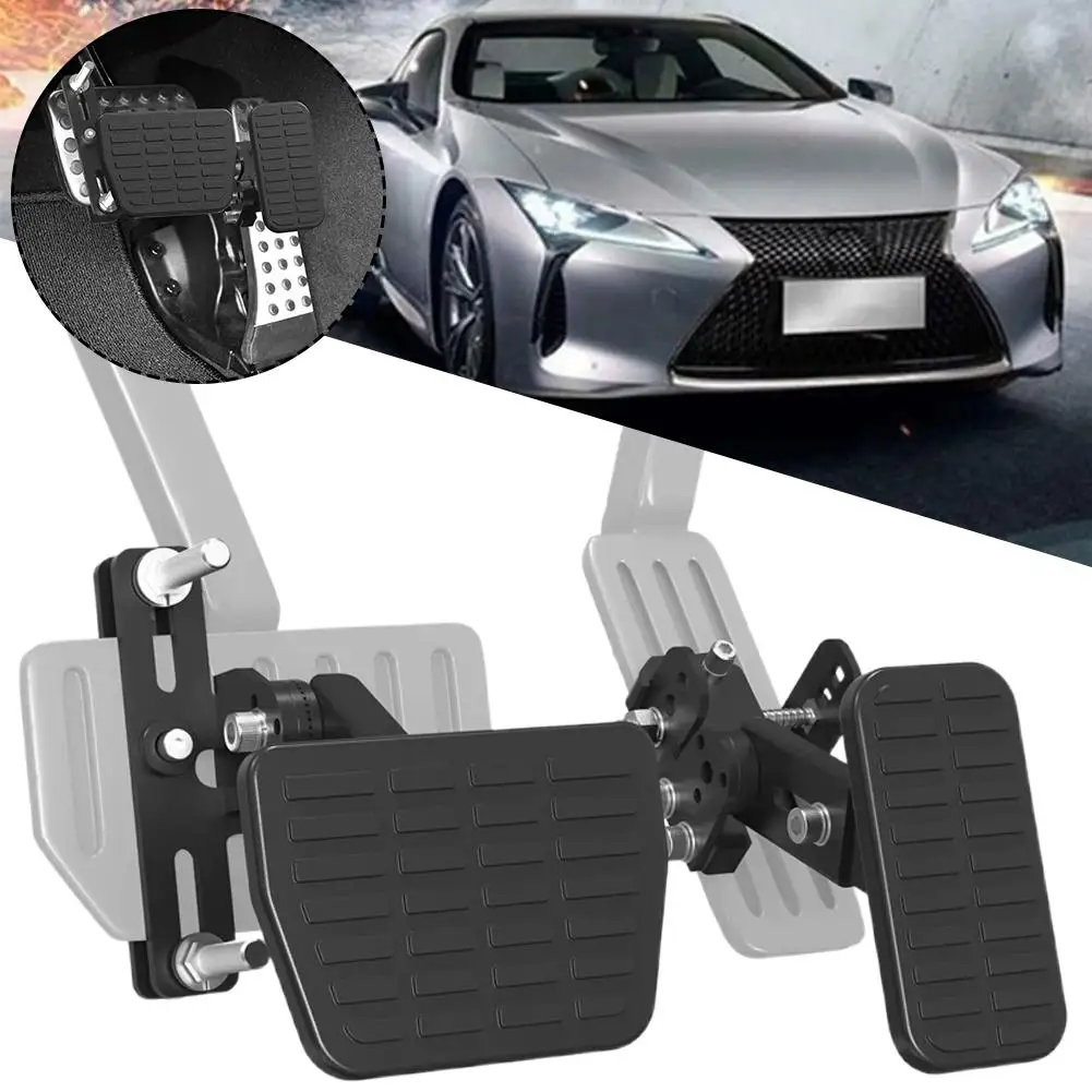Extensions de pédales de gaz et de frein pour les conducteurs courts, conduite de voitures, jouets, longueur et Angle réglables L6Q4