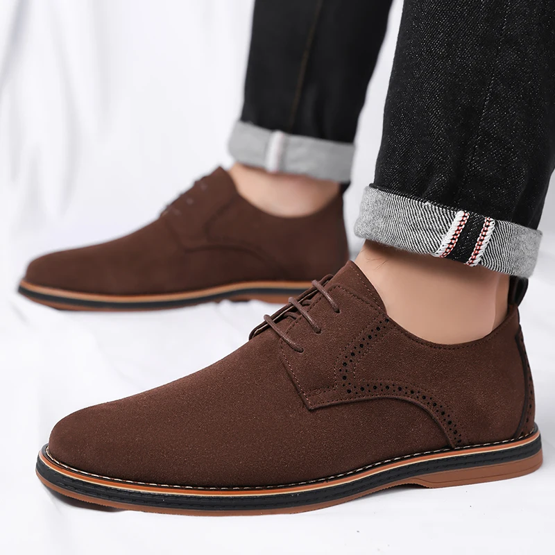 

Men's Business Leather Shoes, soft sole, stylish and comfortable, breathable & non-slip, for outdoor activities and driving-2879