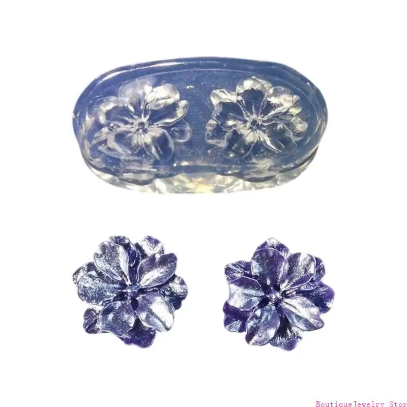 

E1PE Detailed Small Flower Silicone Mold Decorative Crafting Moulds Hand-Making Ornament Mould for Creating Resin Art