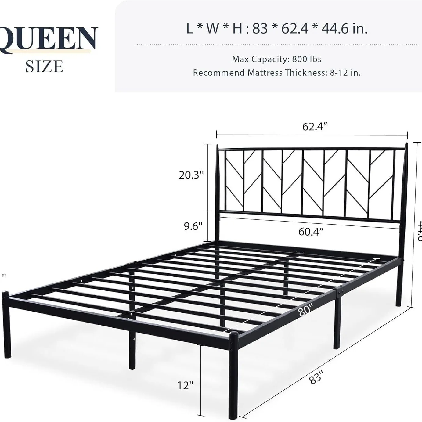 Double bed industrial wind metal bed frame easy to assemble household steel frame bed 1.8 meters dormitory