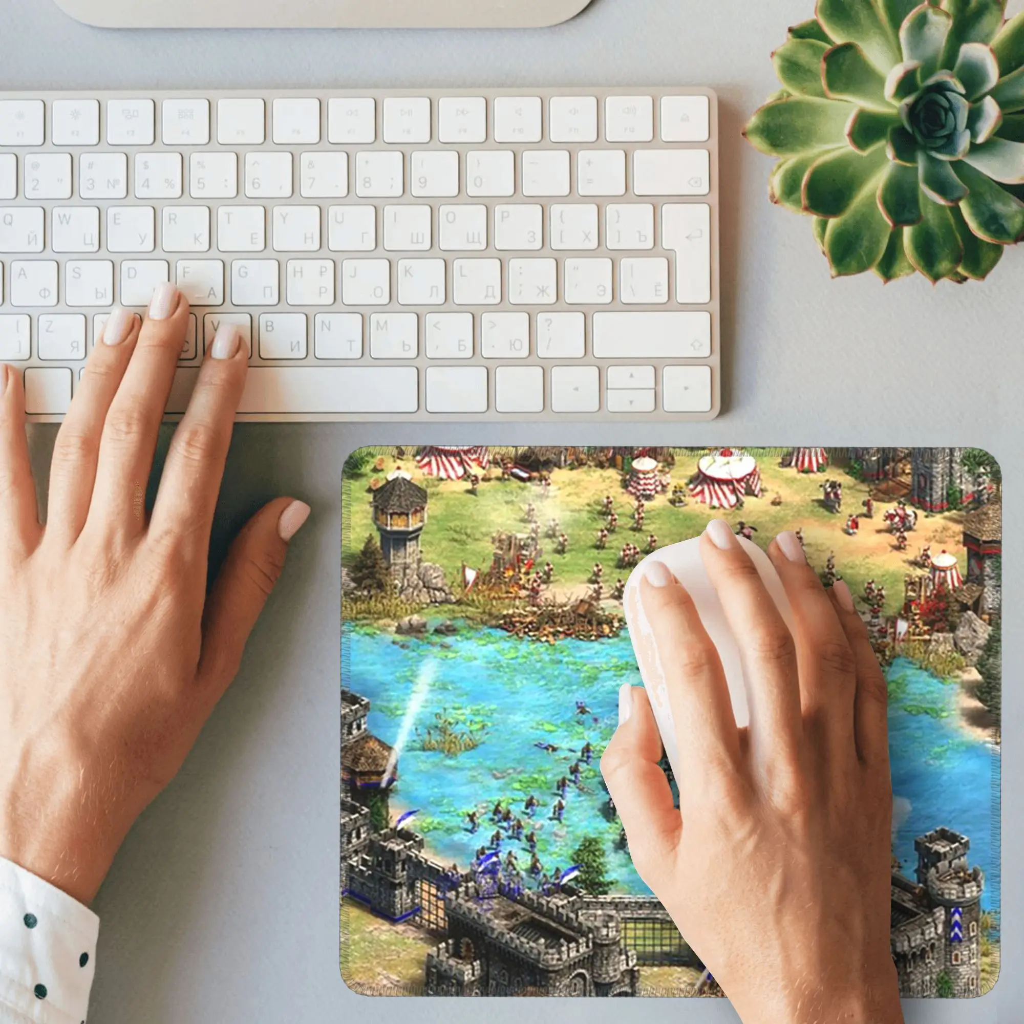 لوحة ماوس Age of Empires 2 Battle over Sea، لوحة مفاتيح الكمبيوتر، حصيرة الماوس، ألعاب الكمبيوتر المحمول، حصيرة مكتبية، ملحقات المكتب، مفارش الطاولة