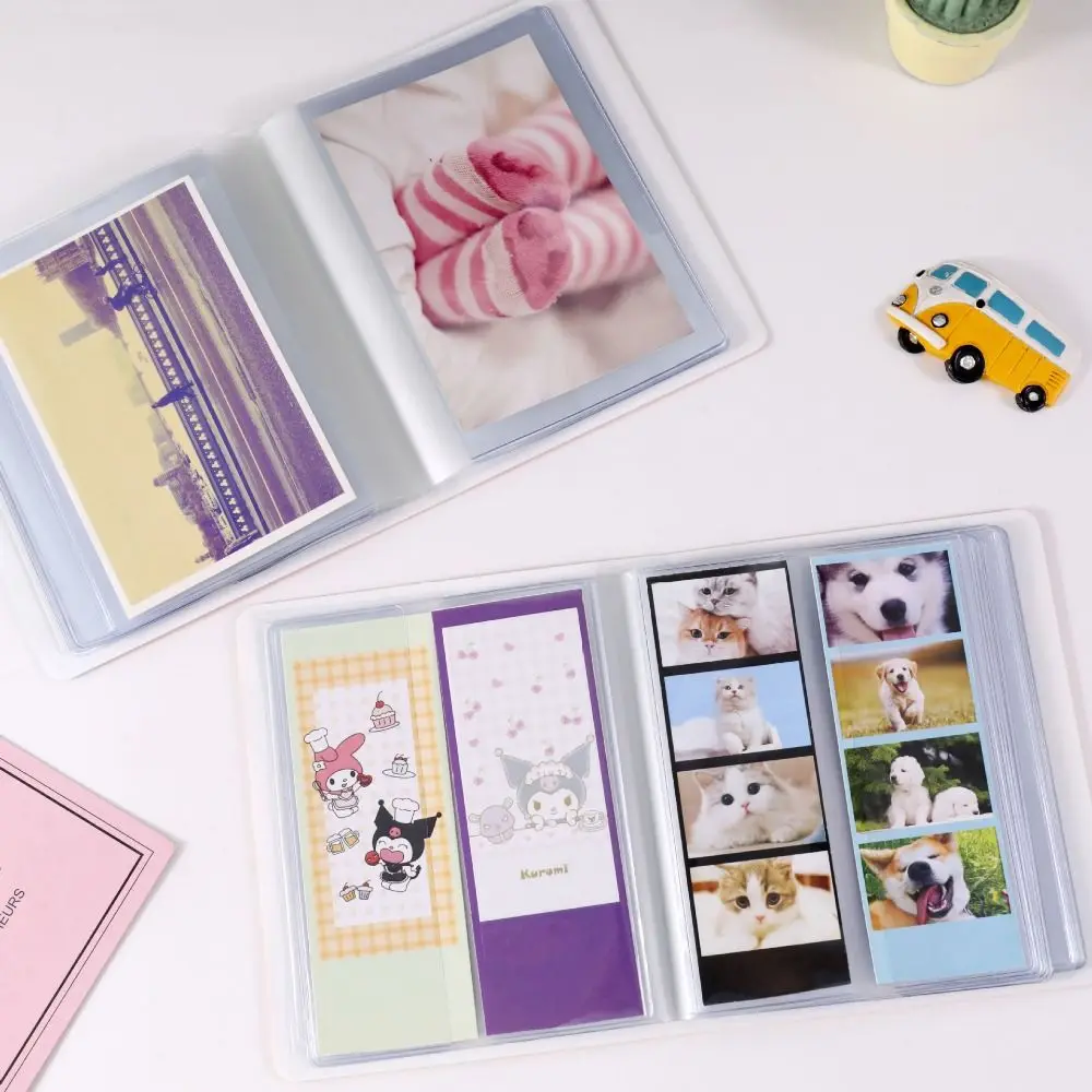 Cute Cartoon 4 Continuous Shooting Albums Clear Pockets with Inner Page Photo Album Holder PVC 64 Pockets